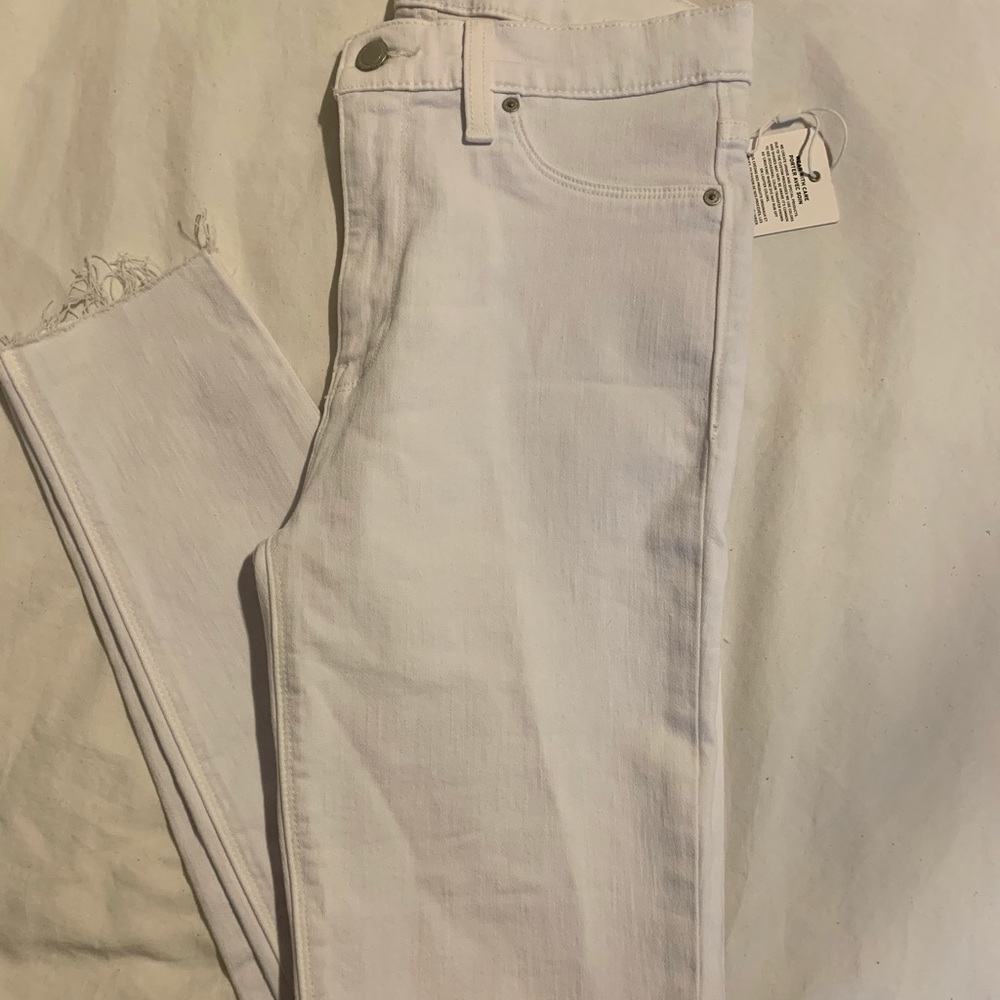 Hudson raw hem jeans